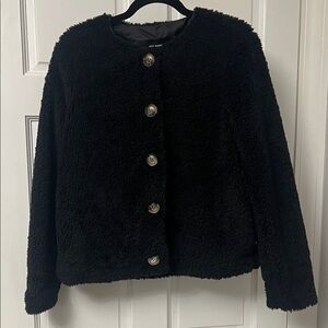 Vero Moda Black Faux Fur Jacket